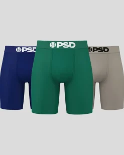 Cotton 3 Pack - Green/Grey/Blue