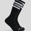 3 Pack - Logo Stripe Crew - Black